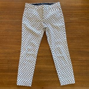 Banana Republic Sloan Black & White Pants 0P